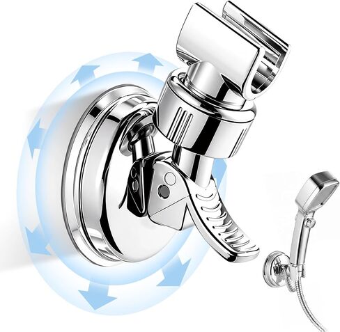 Adjustable Shower Head Holder, Removable Suction Cup Shower Head Bracket, for Smooth Tile, Glass, Marble Surfaces in Kuwait