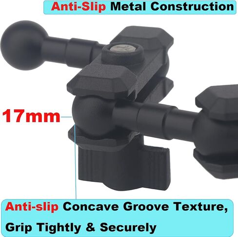 17mm Ball Mount Extension Adapter, 360° Rotation Extension Rod for Jeep Car Air Vent Dashboard 17mm Phone Holder, Compatible with Garmin GPS Mount, Aluminum (2PCS) in Kuwait