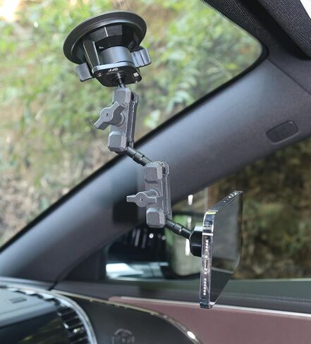 17mm Ball Mount Extension Adapter, 360° Rotation Extension Rod for Jeep Car Air Vent Dashboard 17mm Phone Holder, Compatible with Garmin GPS Mount, Aluminum (2PCS) in Kuwait