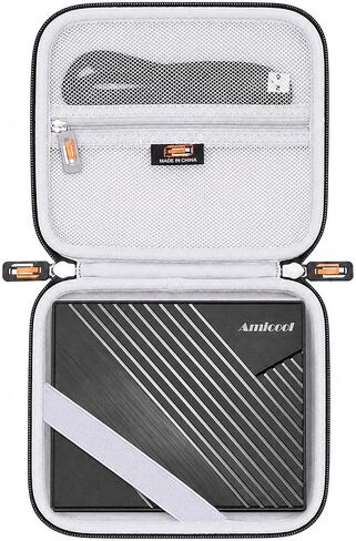 Shockproof EVA Carry Case Compatible with Amicool/ORIGBELIE/ASUS ZenDrive/GODBPNYMU/ORIGBELIE/Dell External CD/DVD Drive, Portable Protective Hard Drive Storage Pouch Bag (Only Case) in Kuwait