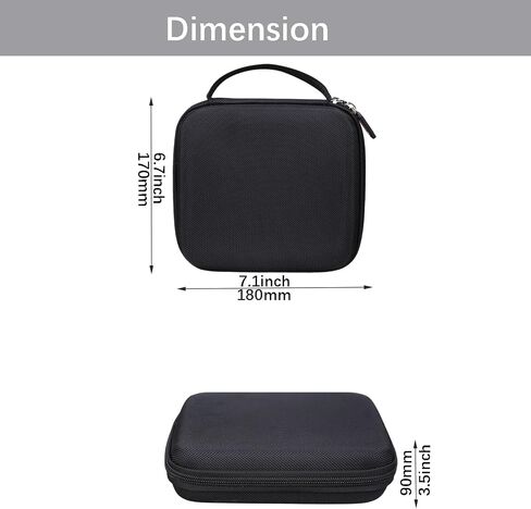Shockproof EVA Carry Case Compatible with Amicool/ORIGBELIE/ASUS ZenDrive/GODBPNYMU/ORIGBELIE/Dell External CD/DVD Drive, Portable Protective Hard Drive Storage Pouch Bag (Only Case) in Kuwait