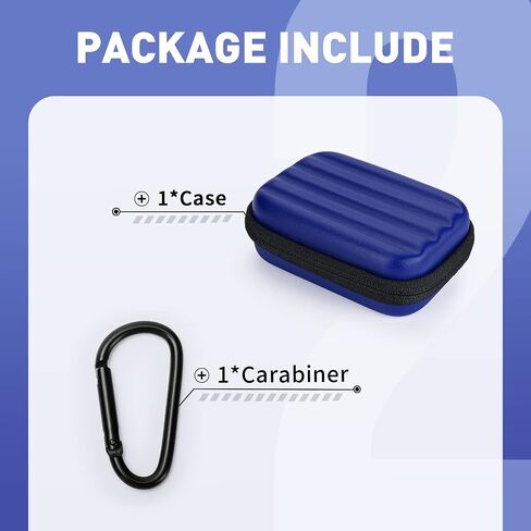 YINKE Case Compatible with Samsung T7 Shield/ T9 / T7 Touch Portable SSD USB 3.2 1TB, 2TB, 500GB, Hard EVA Portable Travel Storage Protective Cover (Blue) in Kuwait