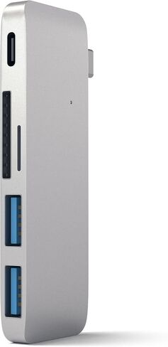 Satechi 5-in-1 USB-C Hub Adapter, USB-C Pass-Through Charging, Silver in Saudi Arabia