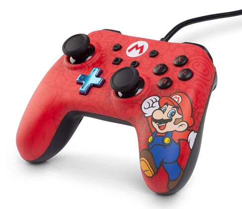 PowerA Wired Controller for Nintendo Switch - Mario, Gamepad, Game controller, Wired controller, Officially licensed in Kuwait