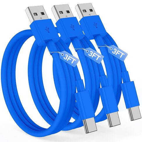 Essri Car CarPlay Cable for iPhone 17, 16, 15 USB C Charger Cord, 3-Pack 3FT USB A to USB C Charging Cable for Apple iPhone 17/17 Pro/Air/16e/16/15 Pro Max/Plus Cord, for iPad Pro/Air 6th/5th Gen in Kuwait