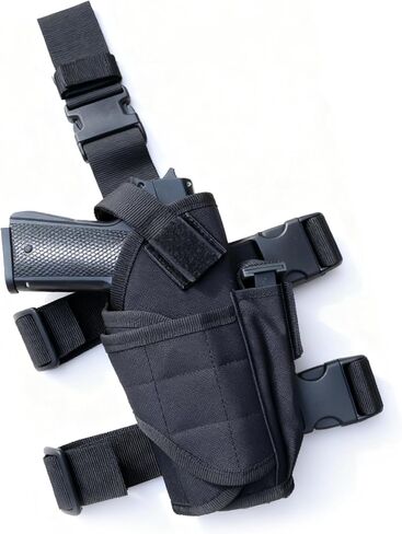 Drop Leg Holster Right Left Handed, Thigh Gun Holsters for Men Women, Airsoft Pistol Holster Leg Harness for Halloween Costumes in Kuwait