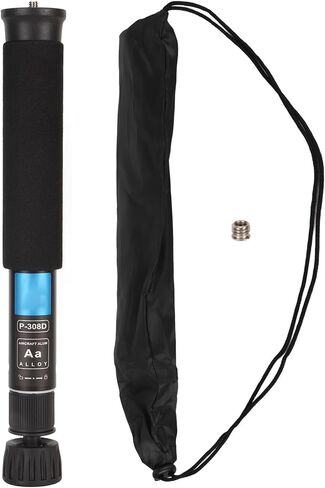 Camera Monopod, Lightweight and Portable Travel Monopod with 8 Sections for Photography, Selfie Stick, Extension Rod for DSLR, Smartphones, Aluminum Alloy in Kuwait