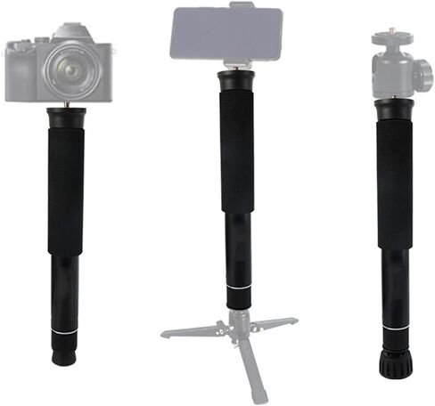 Camera Monopod, Lightweight and Portable Travel Monopod with 8 Sections for Photography, Selfie Stick, Extension Rod for DSLR, Smartphones, Aluminum Alloy in Kuwait
