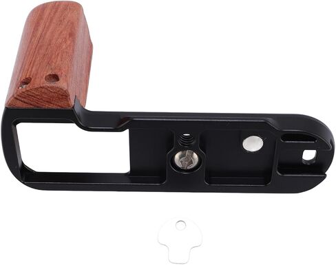 Camera L Shape Handle with Strong Aluminum Alloy Frame for X-T50 Camera, Wooden Handle for Comfortable Grip in Kuwait