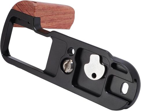 Camera L Shape Handle with Strong Aluminum Alloy Frame for X-T50 Camera, Wooden Handle for Comfortable Grip in Kuwait