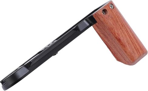 Camera L Shape Handle with Strong Aluminum Alloy Frame for X-T50 Camera, Wooden Handle for Comfortable Grip in Kuwait