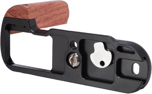Camera L Shape Handle with Strong Aluminum Alloy Frame for X-T50 Camera, Wooden Handle for Comfortable Grip in Kuwait