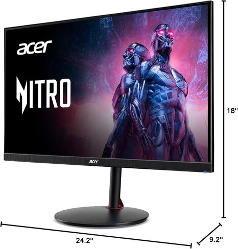 MONITOR Acer Nitro 27in QHD 2560x1440 IPS 240Hz Gaming XV272U W2bmiiprx in Kuwait