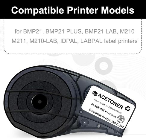 Compatible for M21-125-C-342 Heat Shrink Tubing Label Tape in Saudi Arabia