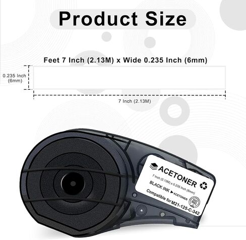 Compatible for M21-125-C-342 Heat Shrink Tubing Label Tape in Saudi Arabia