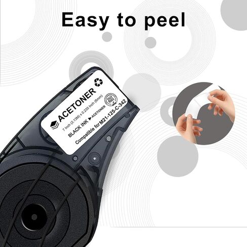 Compatible for M21-125-C-342 Heat Shrink Tubing Label Tape in Saudi Arabia