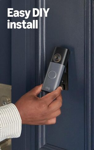 Ring Battery Doorbell (newest model), Matte Mocha with Floodlight Cam, Wired (newest model), Black in Saudi Arabia