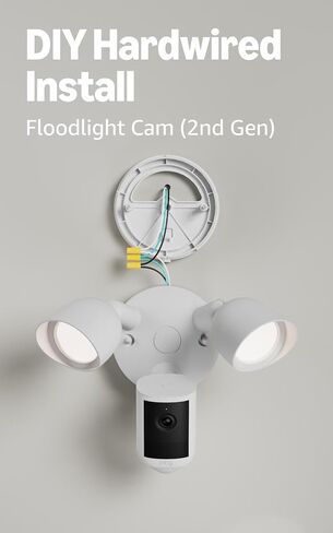 Ring Battery Doorbell (newest model), Matte Mocha with Floodlight Cam, Wired (newest model), Black in Saudi Arabia