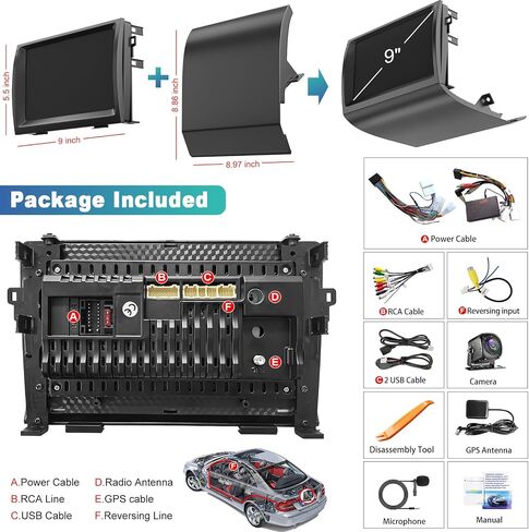 8Core Car Radio for Toyota Prius 2003-2009 Wireless Carplay Android in Kuwait