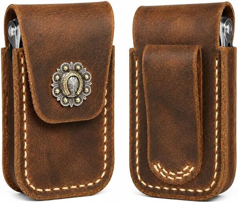 Leather Multitool Pouch Compatible with Leatherman, Slim EDC Belt Sheath in Saudi Arabia