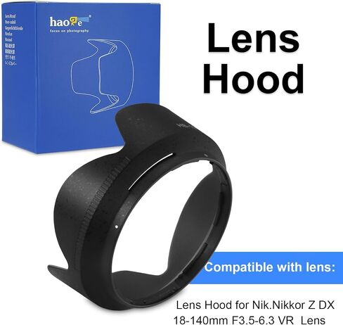 HB-101 Bayonet Flower Lens Hood Shade for Nikon Nikkor Z DX 18-140mm F3.5-6.3 VR - Replace Nikon HB-101,Anti - Flare,Protect Lens​,Reversible Design in Kuwait