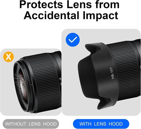 HB-101 Bayonet Flower Lens Hood Shade for Nikon Nikkor Z DX 18-140mm F3.5-6.3 VR - Replace Nikon HB-101,Anti - Flare,Protect Lens​,Reversible Design in Kuwait