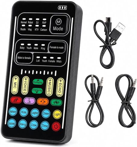 Portable Voice Changer for Gaming|Bluetooth 5.1 & 80 Voice Effects in Saudi Arabia