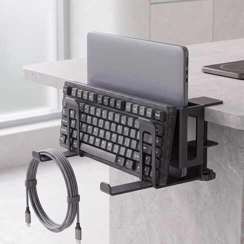 Laptop Stand Vertical, 2-Slot Under Desk Laptop Holder in Kuwait