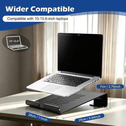 Acrylic Laptop Stand, Portable Ventilated Riser 11-17 Inch in Kuwait
