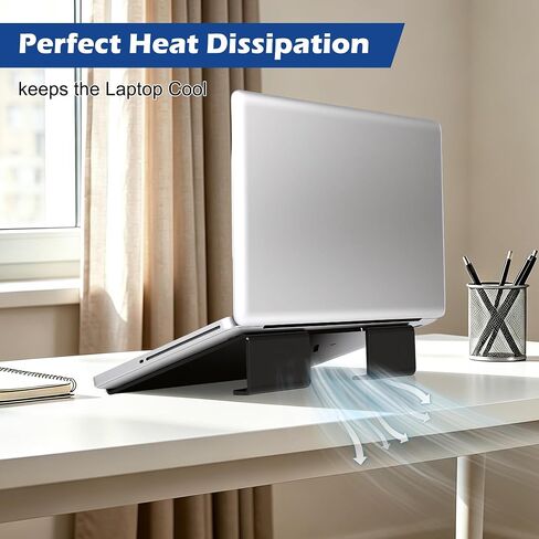 Acrylic Laptop Stand, Portable Ventilated Riser 11-17 Inch in Kuwait