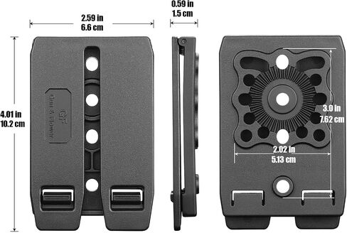 3 Inch Molle Adapter - Molle Attachment Clip for Vests, Belt, Backpacks, Gun Holsters, Mag Pouches,Taser and More - Heavy Duty Tactical Molle Accessories,1 Pack in Kuwait