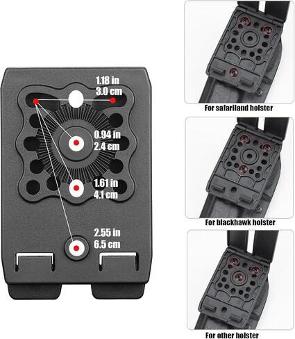 3 Inch Molle Adapter - Molle Attachment Clip for Vests, Belt, Backpacks, Gun Holsters, Mag Pouches,Taser and More - Heavy Duty Tactical Molle Accessories,1 Pack in Kuwait