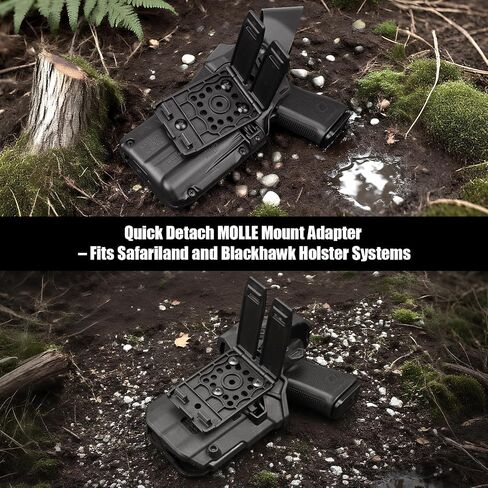 3 Inch Molle Adapter - Molle Attachment Clip for Vests, Belt, Backpacks, Gun Holsters, Mag Pouches,Taser and More - Heavy Duty Tactical Molle Accessories,1 Pack in Kuwait