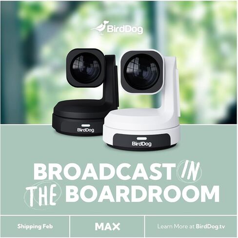 BirdDog MAX 8.29MP 4K Ultra HD NDI|HX3 HDMI/IP 12x PTZ Camera - Black in Saudi Arabia