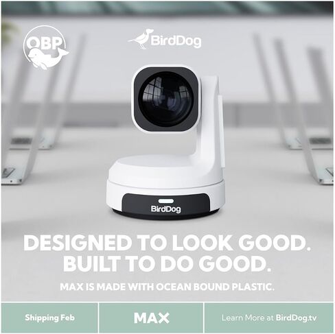 BirdDog MAX 8.29MP 4K Ultra HD NDI|HX3 HDMI/IP 12x PTZ Camera - Black in Saudi Arabia