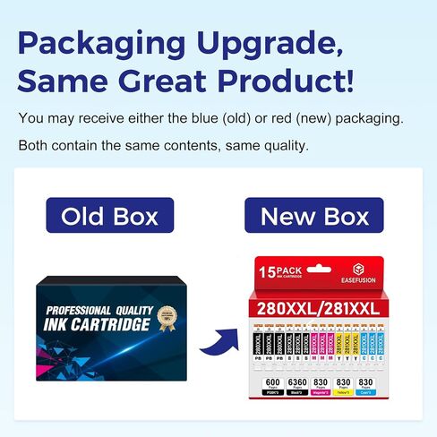15 Pack 280 XXL 281 XXL Ink Cartridges Compatible for canon printers in Kuwait