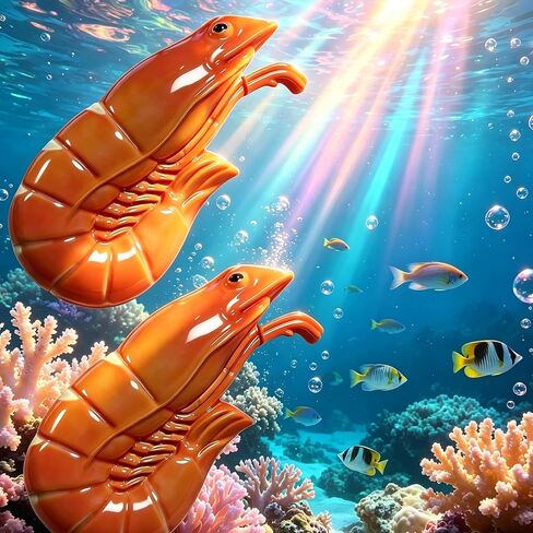 2Pack Shrimp Shaped Torch Lighter, Red Novelty Butane,(Butane Free) in Kuwait