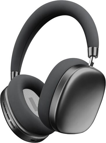 Wentronic YG01 Wireless Over-Ear Headphones, Active Noise Cancelling, Up to 58H Battery Life, Bluetooth 5.3, Great for Travel & Office, USB-C Lossless Audio, Microphone for iPhone Android - Black in Kuwait