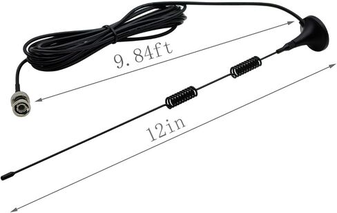 Police Scanner Antenna, Magnetic Base BNC Male VHF UHF Ham Radio Antennas in Kuwait