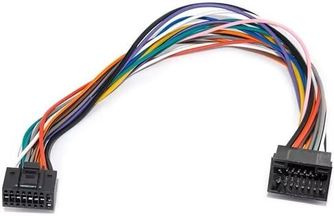 Android Navigation 16Pin Car Stereo Radio ISO Wire Harness Power Wire Extension Wire 60cm Cable for Android Player in Kuwait