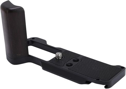 Camera L Shape Grip for X M5 with Ergonomic Comfort and Wood Handle for Enhanced Stability in Photography (Black) in Kuwait