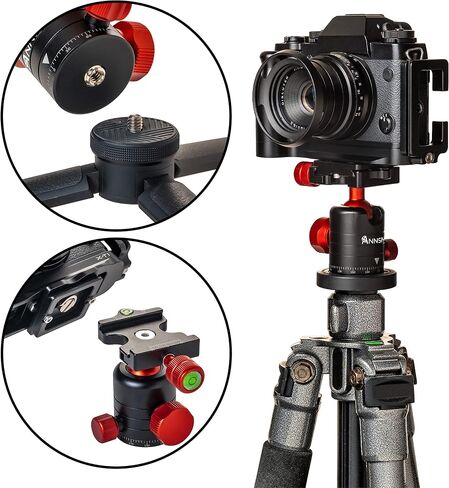 Professional Tripod Ball Head 24mm 360 Degree Swivel Panoramic Head with 38mm Width Quick Release Plate for DSLR Camera Slider Stabilizer Monopod in Kuwait