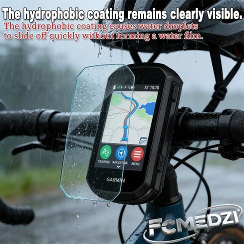 Screen Protector Compatible for Garmin Edge 850 / Edge 550 Screen Protector & Case, Silicone Soft Frame Cover and Tempered Glass Protective Film (Pack of 3+1) in Kuwait
