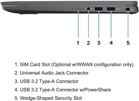 Dell Latitude 7410 14" Laptop Core i5-10310U 16GB RAM 256GB SSD(Renewed) in Kuwait