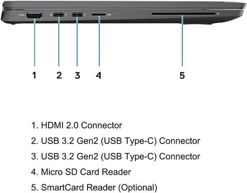 Dell Latitude 7410 14" Laptop Core i5-10310U 16GB RAM 256GB SSD(Renewed) in Kuwait