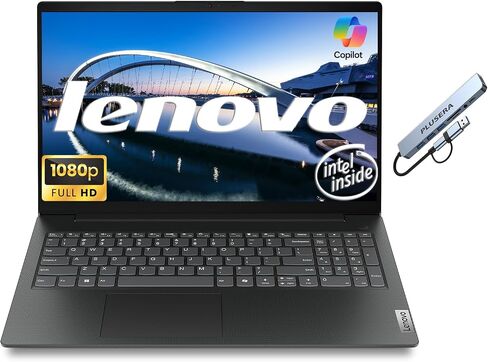Lenovo V15 G6 Business Laptop Computer, 15.6" FHD Display, Windows 11 Pro 16GB DDR5 RAM 512GB SSD, Intel Quad-Core N150 Processor, Numeric Keypad, Ethernet RJ-45, Wi-Fi 6, Business Black in Kuwait