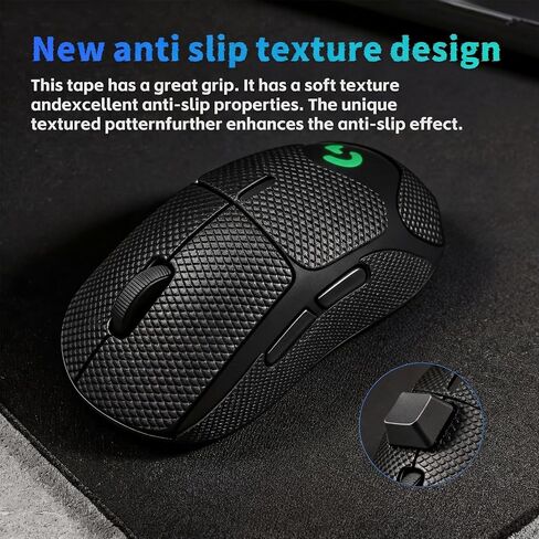 Mouse Grip Tape for Logitech G Pro X Superlight 2, 2-Pack Anti-Slip 0.1mm in Kuwait