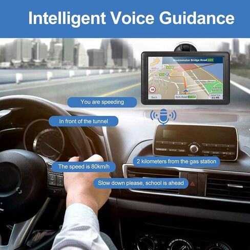 GPS Navigation for CarTruck RV ， Latest 2026 Map 9" Touch Screen Car GPS in Kuwait