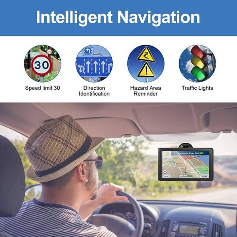 GPS Navigation for CarTruck RV ， Latest 2026 Map 9" Touch Screen Car GPS in Kuwait