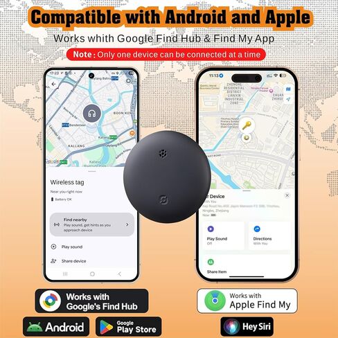 Reyke 2026 Android Tracker Tags-4 Pack for Android & iOS, Dual-System in Saudi Arabia